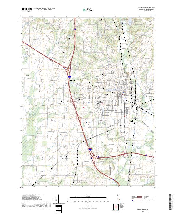 Mount Vernon 2024 topographic map thumbnail