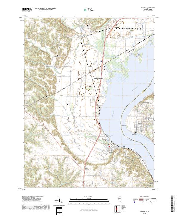 Nauvoo 2024 topographic map thumbnail