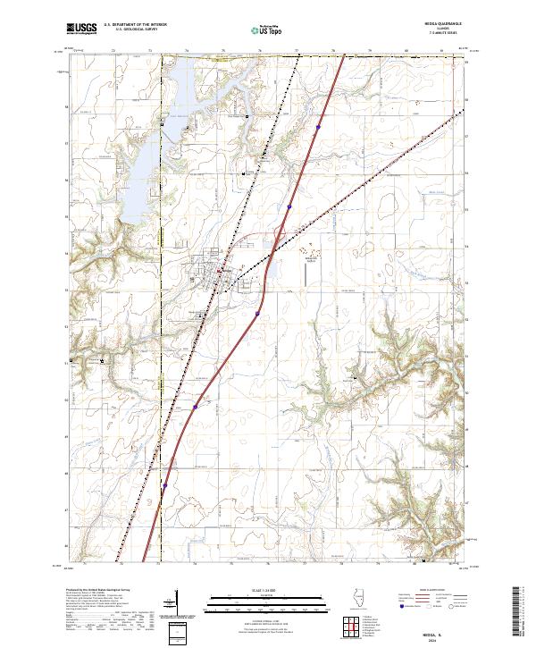 Neoga 2024 topographic map thumbnail