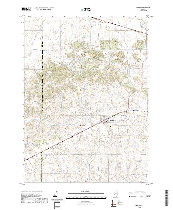 Neponset 2024 topographic map thumbnail