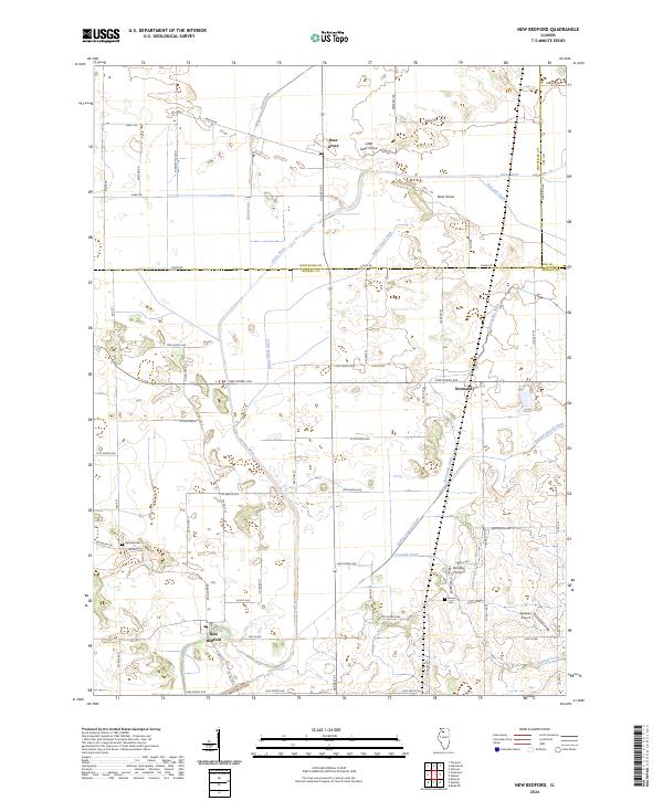 New Bedford 2024 topographic map thumbnail