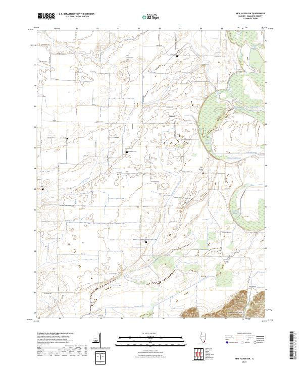 New Haven SW 2024 topographic map thumbnail