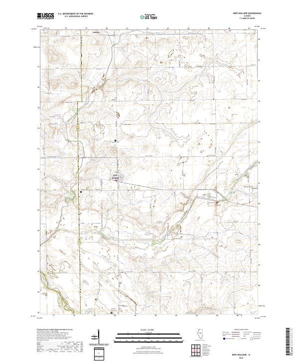 New Holland 2024 topographic map thumbnail
