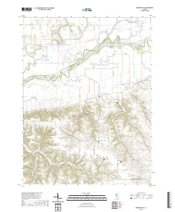 Newmansville 2024 topographic map thumbnail