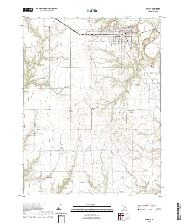 Newton 2024 topographic map thumbnail