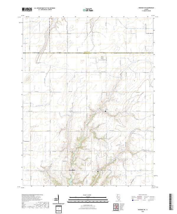 Nokomis SW 2024 topographic map thumbnail