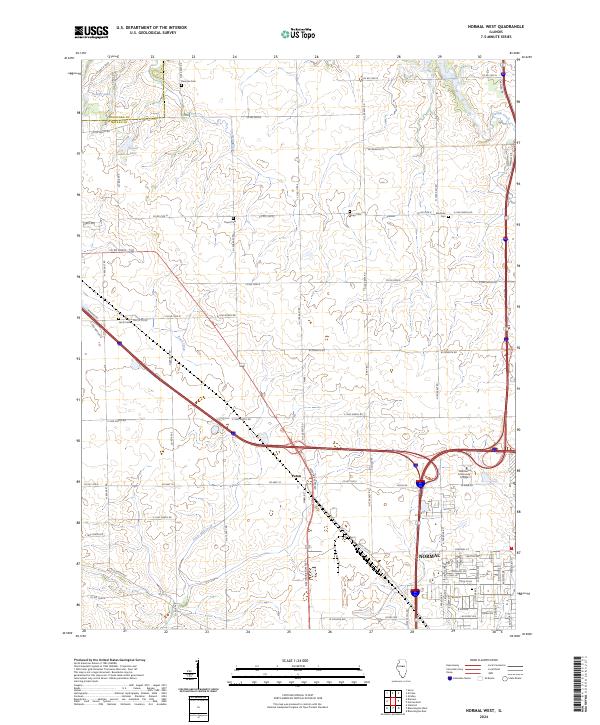 Normal West 2024 topographic map thumbnail