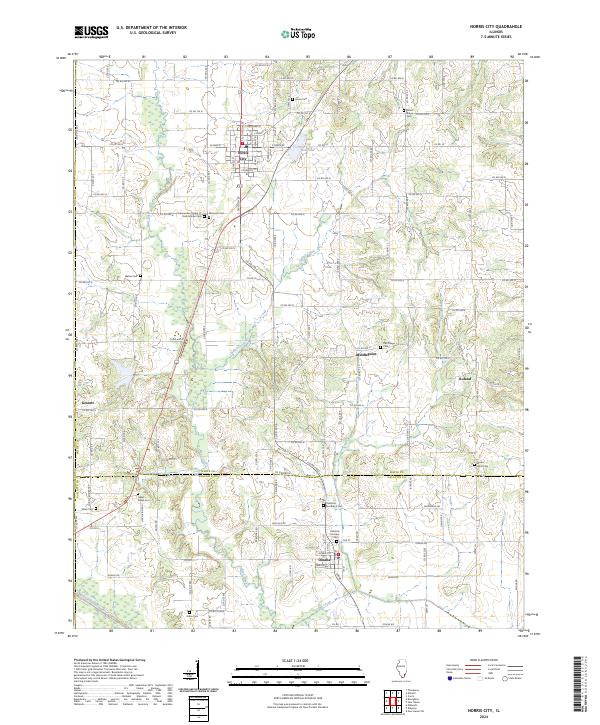Norris City 2024 topographic map thumbnail