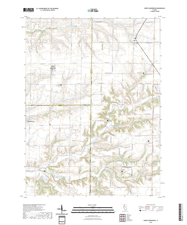North Henderson 2024 topographic map thumbnail