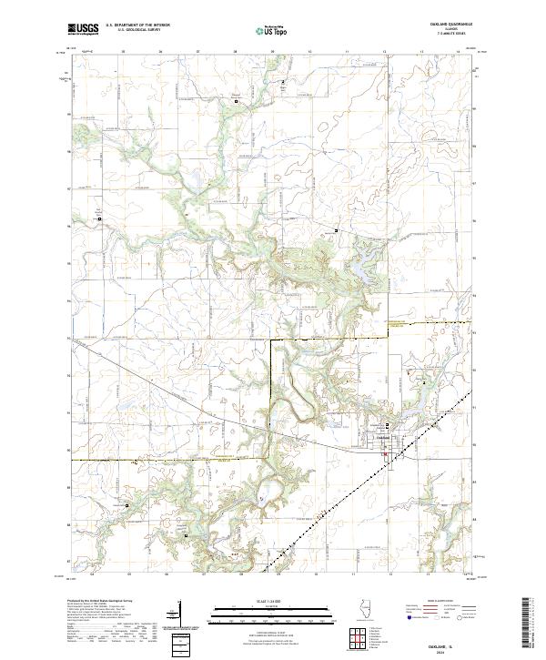 Oakland 2024 topographic map thumbnail