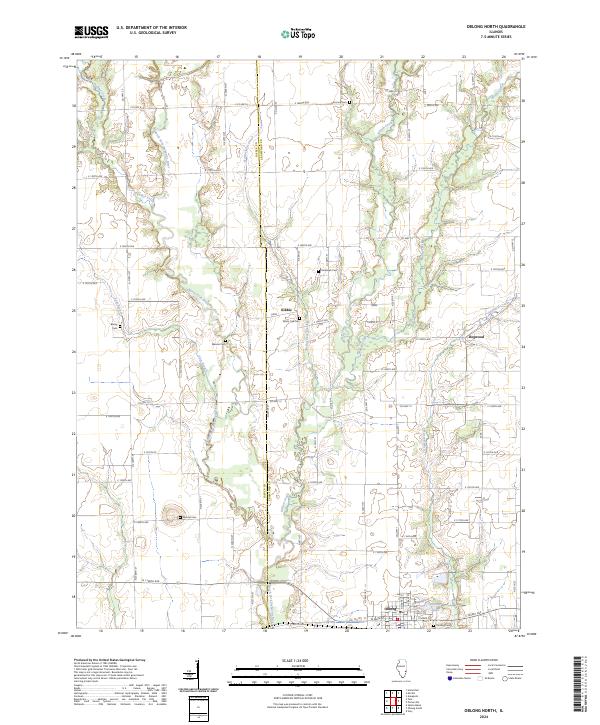 Oblong North 2024 topographic map thumbnail