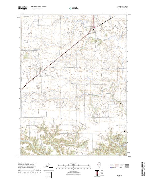 Oneida 2024 topographic map thumbnail