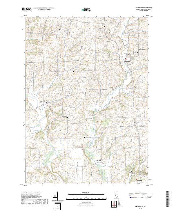 Orangeville 2024 topographic map thumbnail