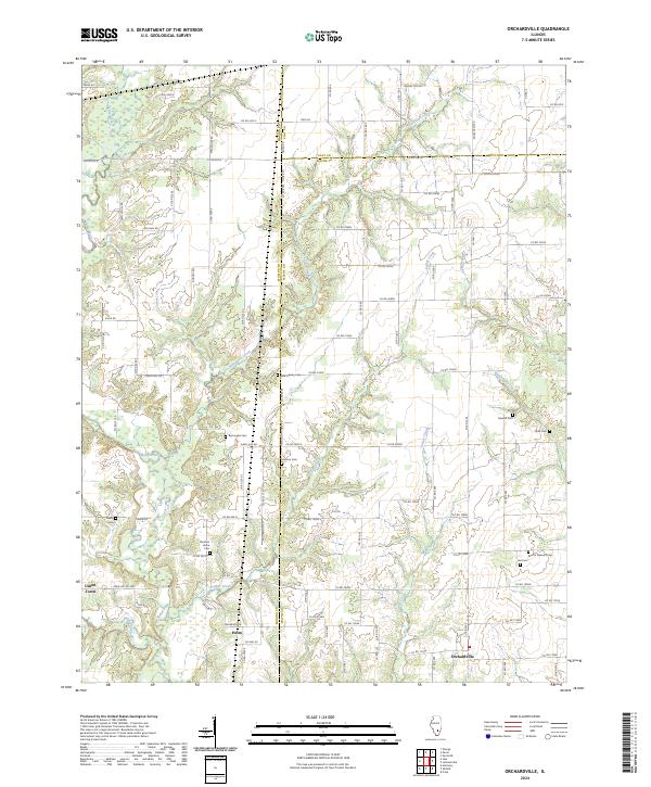 Orchardville 2024 topographic map thumbnail