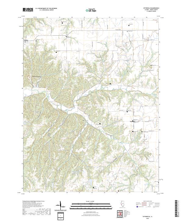 Otterville 2024 topographic map thumbnail