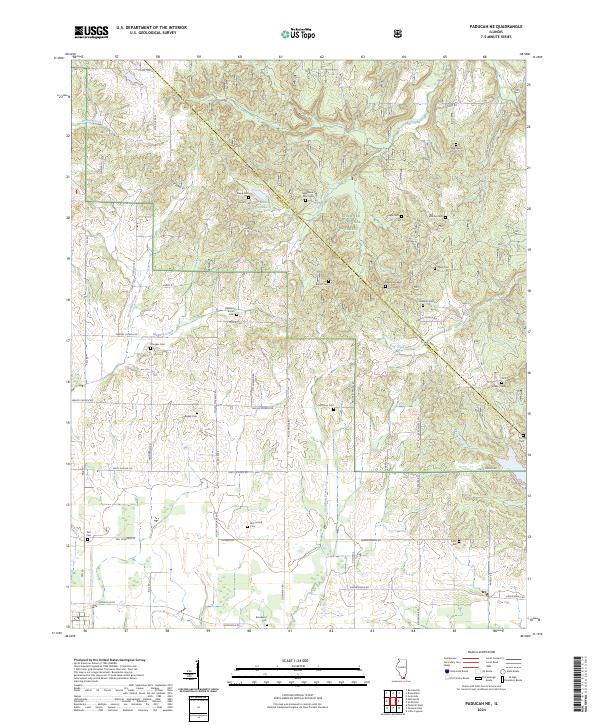 Paducah NE 2024 topographic map thumbnail