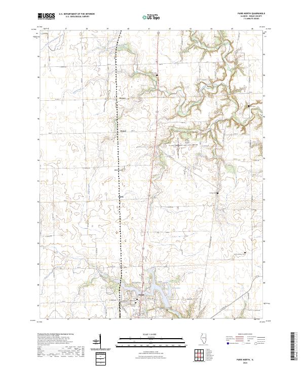Paris North 2024 topographic map thumbnail