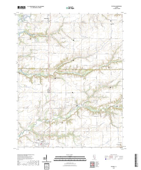 Patoka 2024 topographic map thumbnail