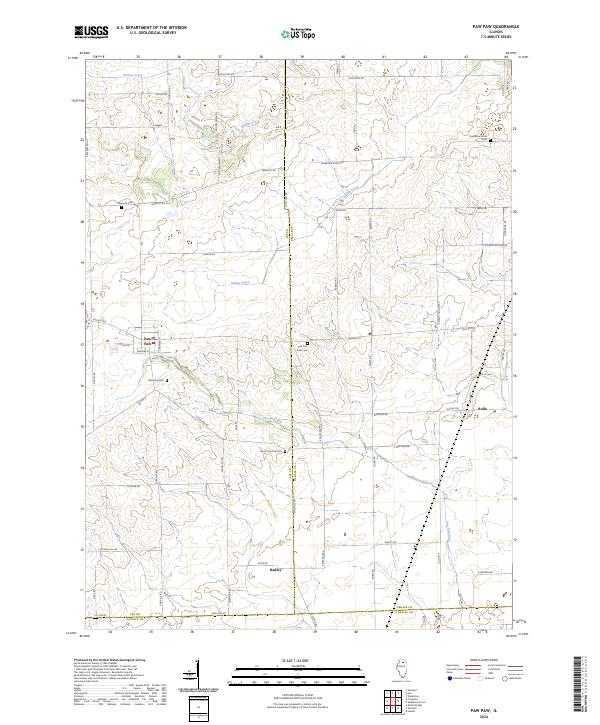 Paw Paw 2024 topographic map thumbnail