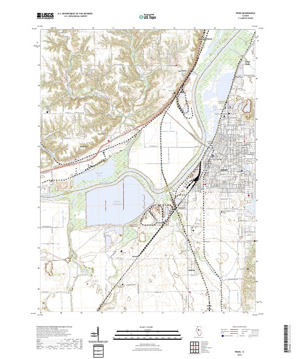 Pekin 2024 topographic map thumbnail