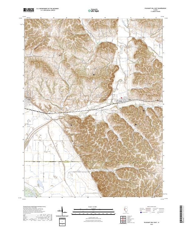 Pleasant Hill East topographic map thumbnail