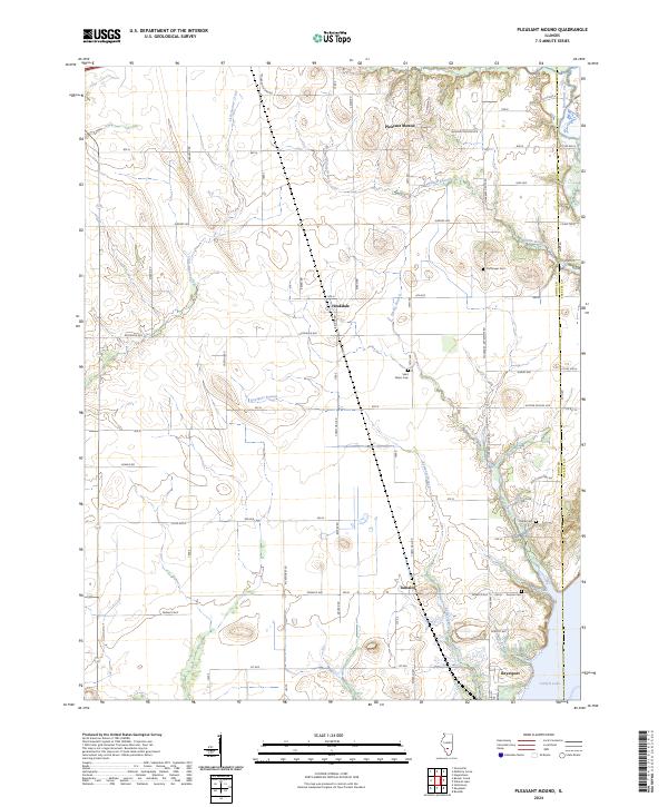 Pleasant Mound 2024 topographic map thumbnail