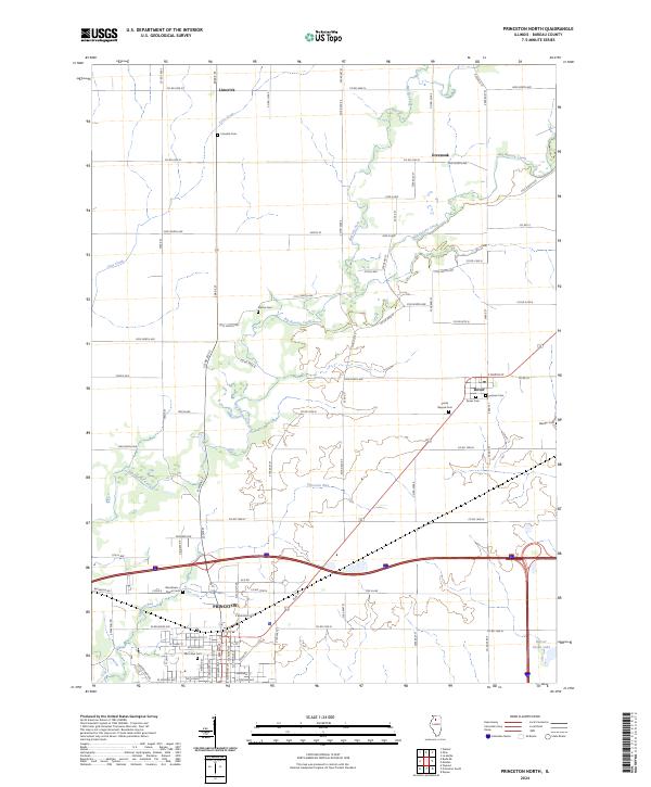 Princeton North 2024 topographic map thumbnail