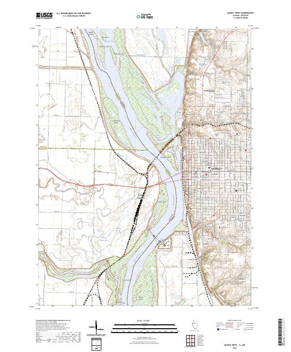 Quincy West 2024 topographic map thumbnail