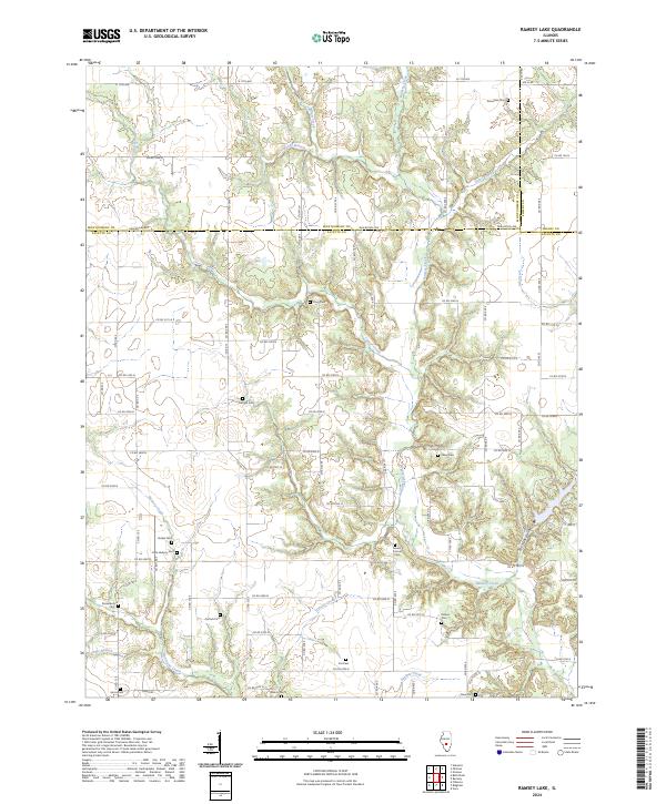 Ramsey Lake 2024 topographic map thumbnail