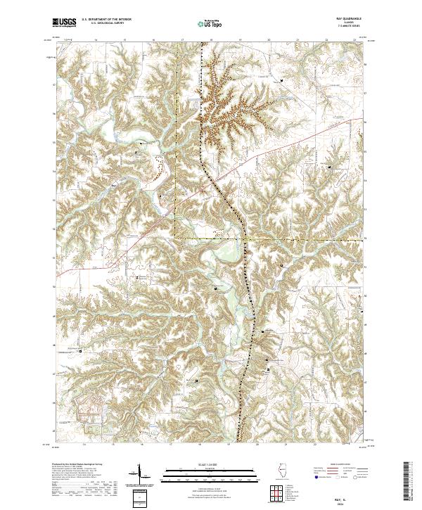 Ray 2024 topographic map preview