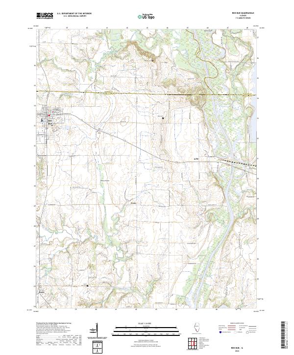 Red Bud 2024 topographic map thumbnail