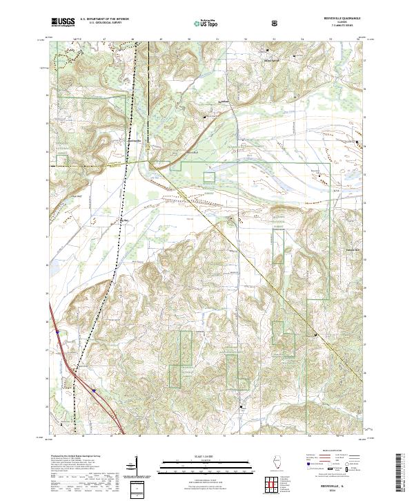 Reevesville 2024 topographic map thumbnail