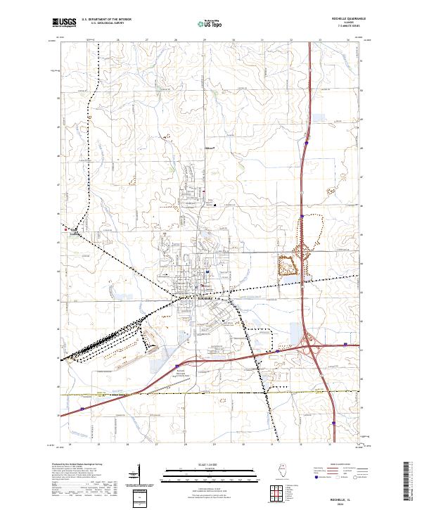 Rochelle 2024 topographic map thumbnail
