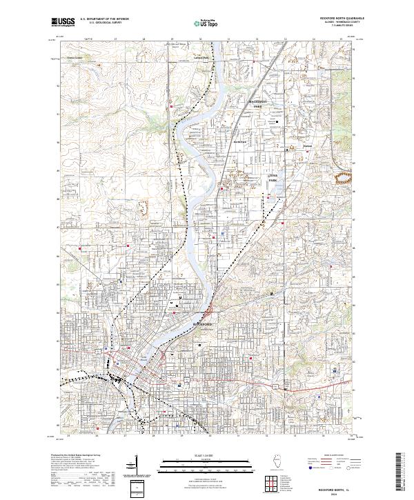 Rockford North 2024 topographic map thumbnail