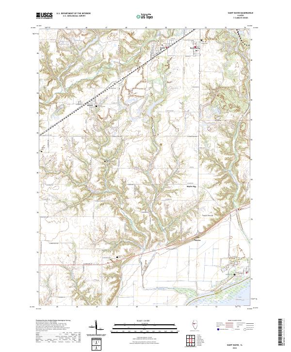 Saint David 2024 topographic map thumbnail