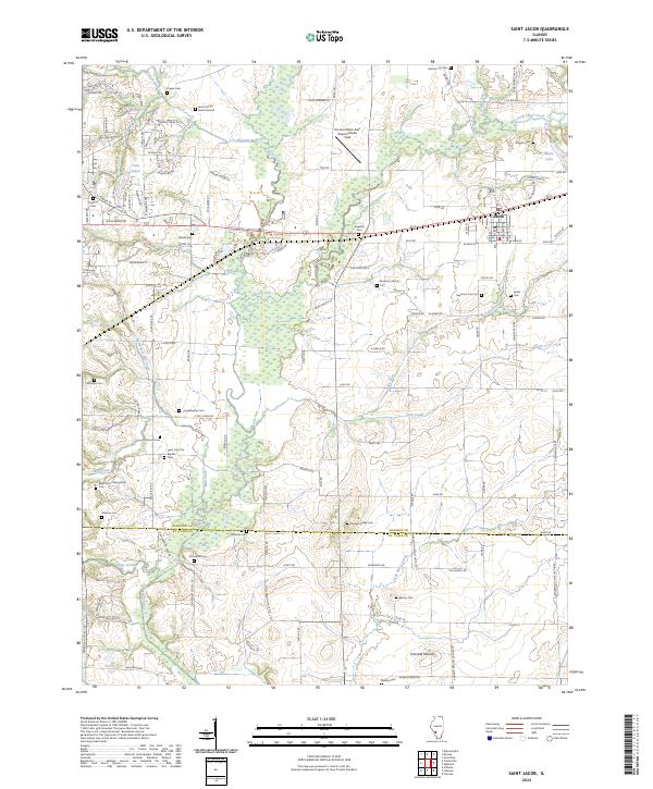 Saint Jacob 2024 topographic map thumbnail