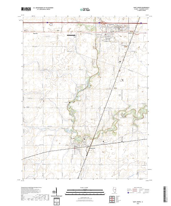 Saint Joseph 2024 topographic map thumbnail