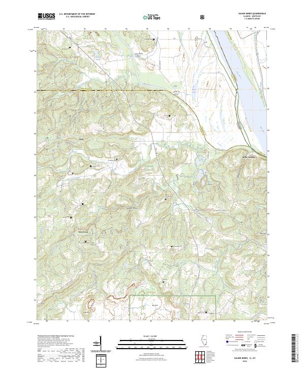 Saline Mines 2024 topographic map thumbnail