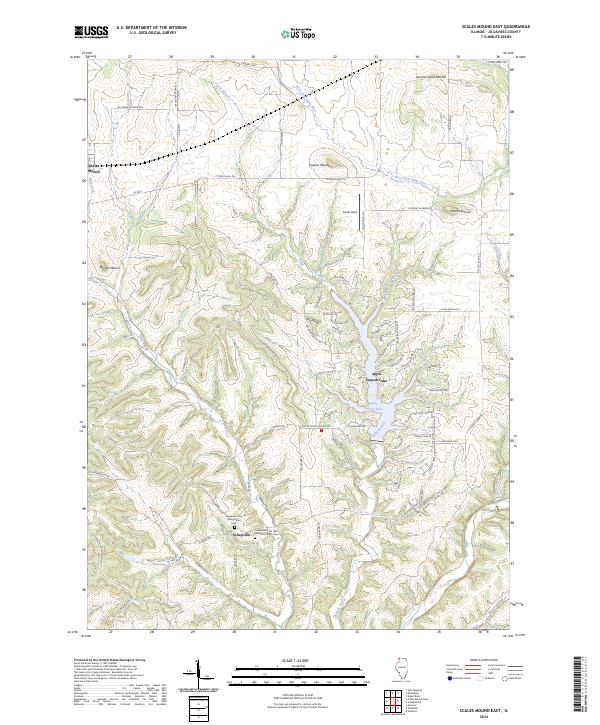 Scales Mound East topographic map thumbnail