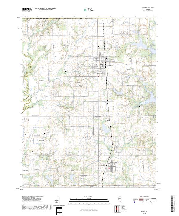 Sesser 2024 topographic map thumbnail