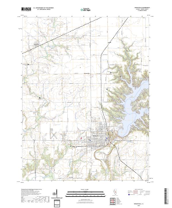 Shelbyville topographic map thumbnail