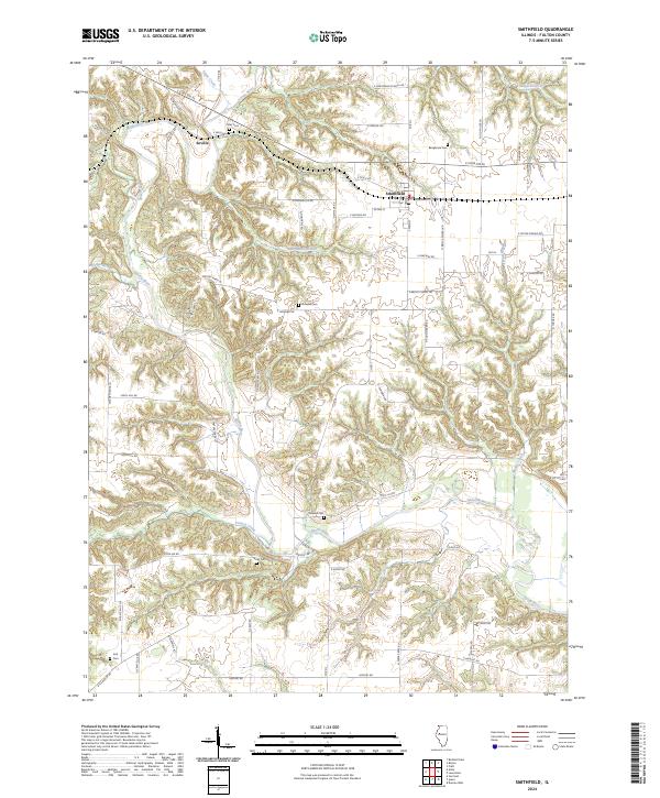 Smithfield 2024 topographic map thumbnail