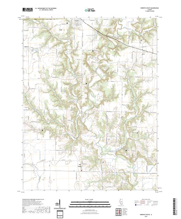 Sorento South 2024 topographic map thumbnail
