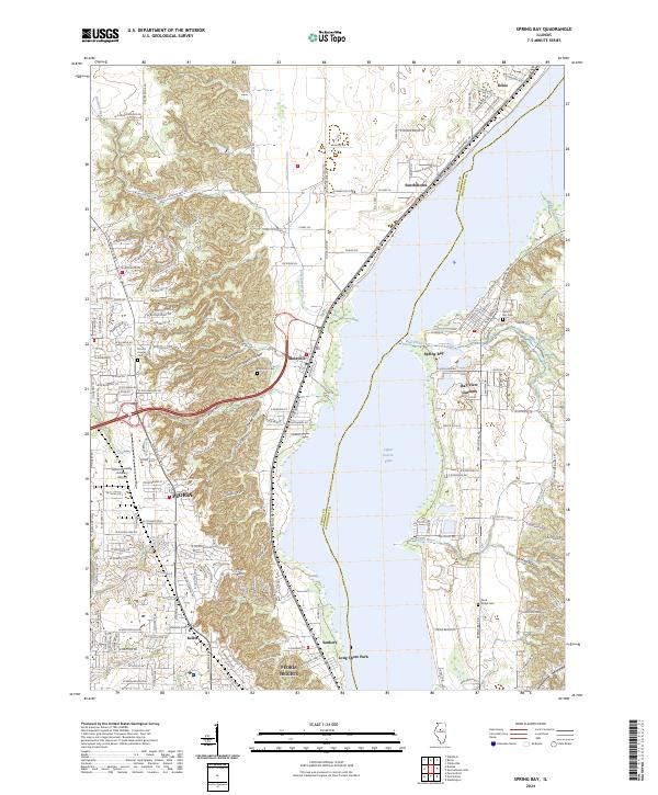 Spring Bay 2024 topographic map thumbnail