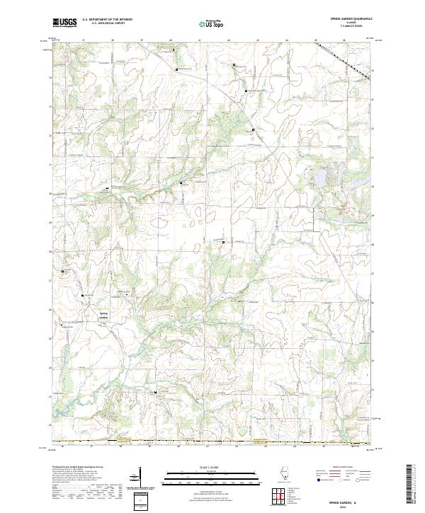 Spring Garden 2024 topographic map thumbnail