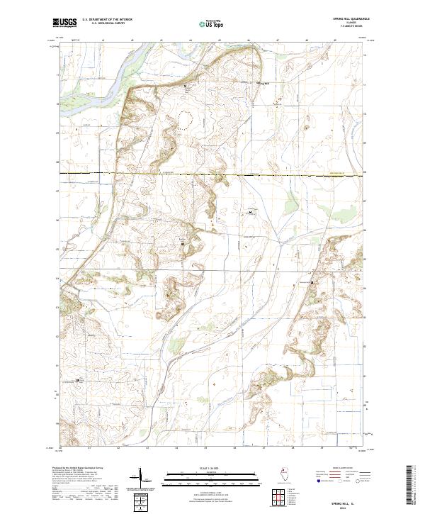Spring Hill 2024 topographic map thumbnail
