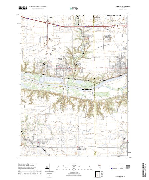Spring Valley 2024 topographic map thumbnail