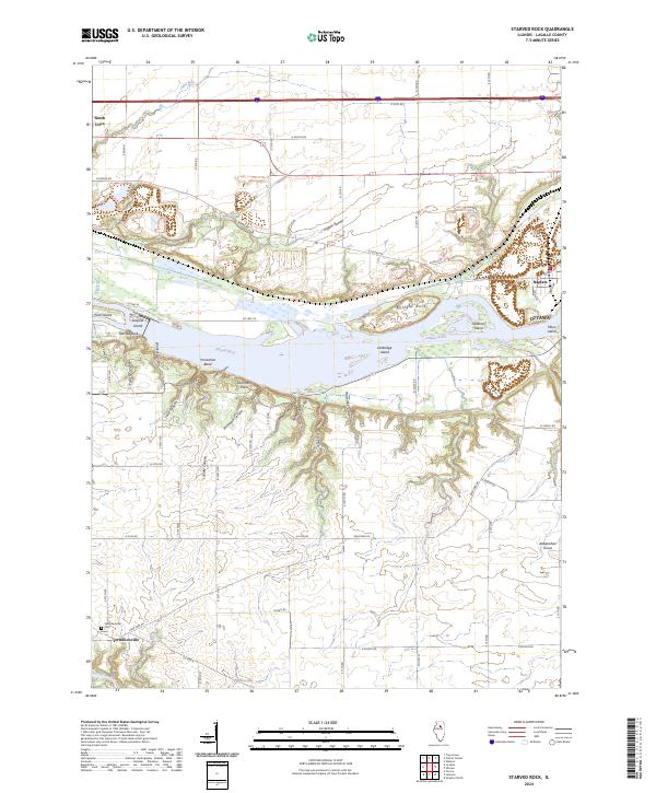 Starved Rock 2024 topographic map thumbnail