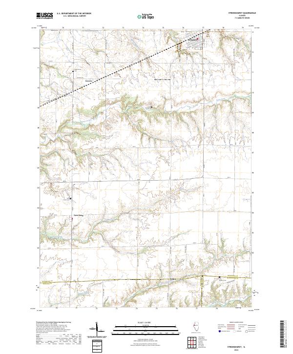 Stronghurst 2024 topographic map thumbnail
