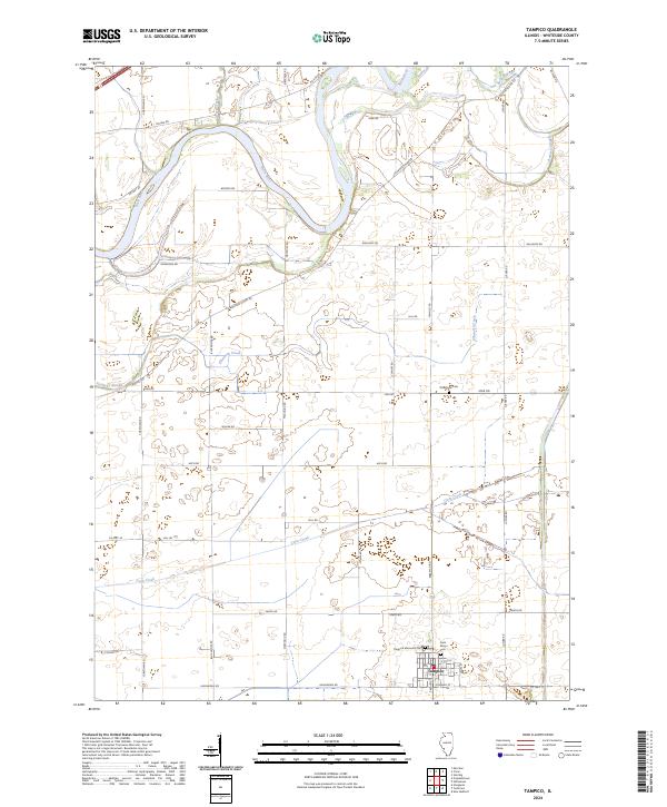 Tampico 2024 topographic map thumbnail